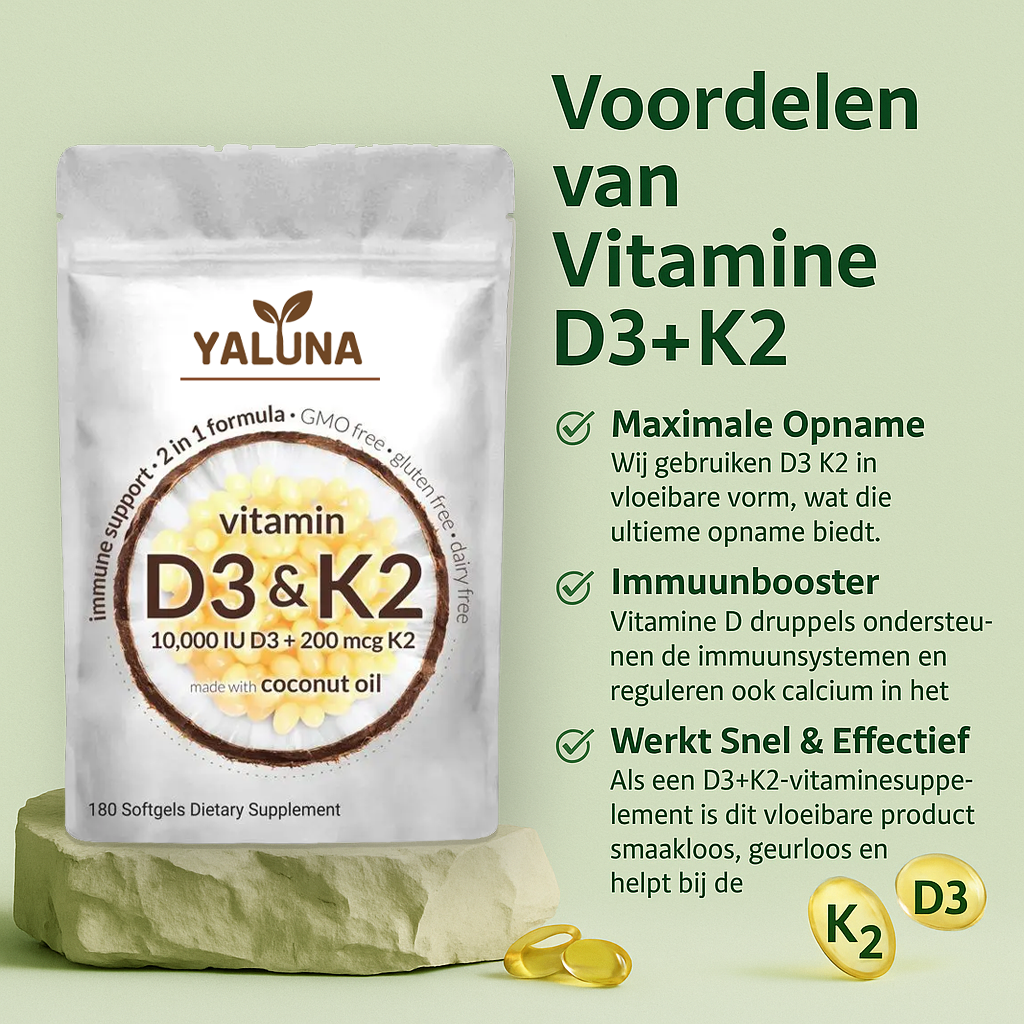 Yaluna - Vitamine D3 & K2