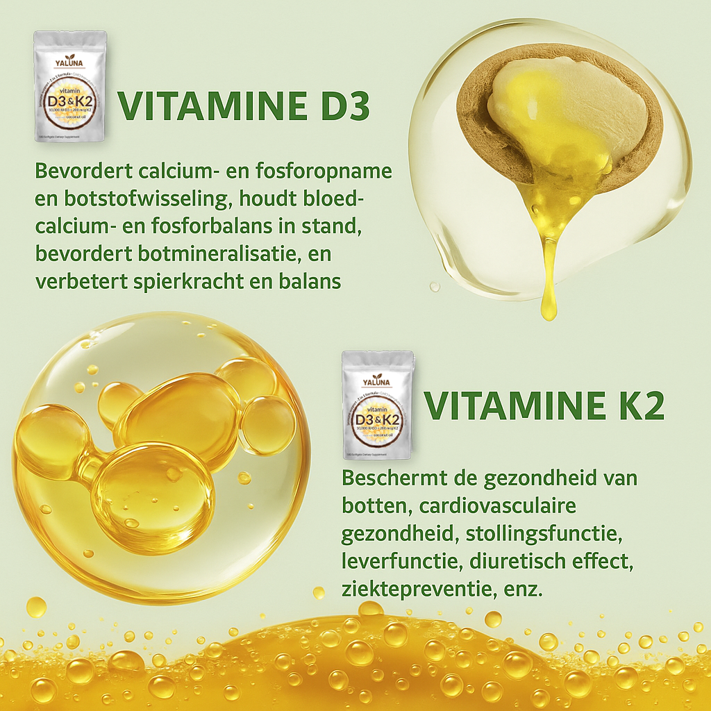 Yaluna - Vitamine D3 & K2